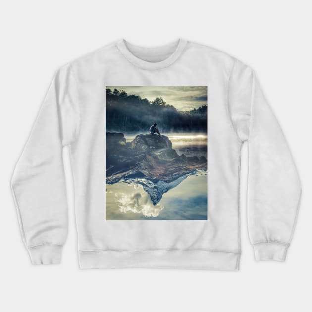 Lake View Crewneck Sweatshirt by sherifarts